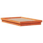 vidaXL Cadre de lit à LED sans matelas 120x190 cm bois massif