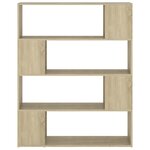 vidaXL Bibliothèque/Séparateur de pièce Chêne sonoma 100x24x124 cm