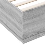 vidaXL Cadre de lit sans matelas sonoma gris 160x200 cm