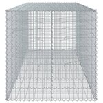 vidaXL Panier gabion avec couvercle 350x100x100 cm fer galvanisé