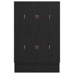 vidaXL Cadre de lit de rangement en chêne noir 135x190 cm