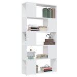 vidaXL Bibliothèque/Séparateur de pièce Blanc 80x24x155 cm