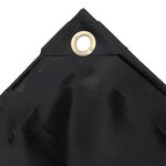 vidaXL Bâche de protection 650 g/m² 1 5x6 m Noir