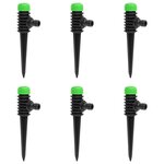 vidaXL Arroseurs rotatifs 6 Pièces vert et noir 3x6x19 5 cm ABS et PP