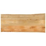 vidaXL Dessus de table 140x60x3 8 cm bord vivant bois massif manguier