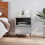 vidaXL Table de chevet sonoma gris 40x35x50 cm bois d’ingénierie