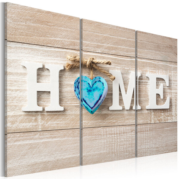 Tableau - home: blue love l x h en cm 90x60
