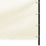 vidaXL Écran de balcon Crème 120x240 cm Tissu Oxford