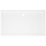 vidaXL Receveur de douche rectangulaire ABS Blanc 70x120 cm