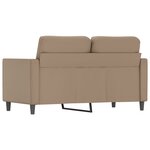 vidaXL Canapé à 2 places Cappuccino 120 cm Similicuir