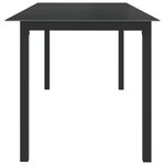 vidaXL Ensemble à manger de jardin 9 Pièces aluminium anthracite