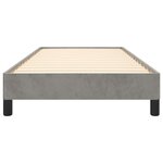 vidaXL Cadre de lit sans matelas gris clair 90x200 cm velours