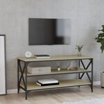 vidaXL Meuble TV Chêne sonoma 100x40x50 cm Bois d'ingénierie