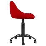 vidaXL Chaise de salle à manger Rouge bordeaux Velours