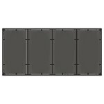 vidaXL Ensemble de salle à manger de jardin 9 pièces en poly rattan noir
