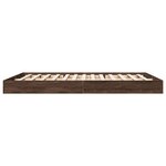vidaXL Cadre de lit sans matelas chêne marron 160x200 cm
