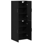 Armoires vidaXL 2 Pièces Chêne noir 69 5x34x180 cm Bois d'ingénierie