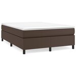 vidaXL Cadre de lit sans matelas marron 140x200 cm similicuir