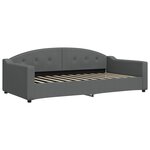 vidaXL Lit de repos gris foncé 100x200 cm tissu