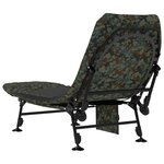 vidaXL Lit de pêche avec pieds à boue réglables pliable camouflage