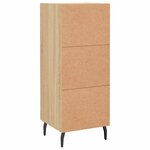 vidaXL Buffet Chêne sonoma 34 5x34x90 cm Bois d'ingénierie