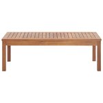 vidaXL Salon de jardin avec coussins 4 Pièces Bois d'acacia solide