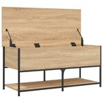 vidaXL Banc de rangement chêne sonoma 100x42 5x47 cm bois d'ingénierie