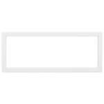 vidaXL Supports d'étagères pour lavabo 2 Pièces blanc rectangulaire acier