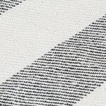 vidaXL Couverture Coton Rayures 220x250 cm Anthracite
