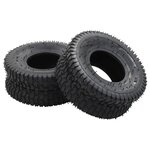 vidaXL Pneus de brouette 2 Pièces 15x6.00-6 4PR Caoutchouc
