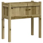 vidaXL Jardinière avec pieds 70x31x70 cm bois de pin imprégné