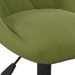 vidaXL Tabourets de bar lot de 2 vert clair velours