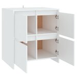 vidaXL Buffets 2 Pièces Blanc 70x41x75 cm Bois d'ingénierie