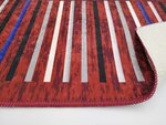 Tapis de salon à rayures 200 x 290 cm - Rouge