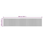 vidaXL Tapis rectangulaire gris 100x500 cm bambou
