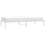 vidaXL Cadre de lit métal sans matelas blanc 90x200 cm