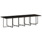 vidaXL Ensemble à manger de jardin avec coussins 13 Pièces marron rotin