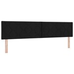 Têtière LED vidaXL Design Blocs en Diamant Noir 200 cm Tissu