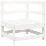 vidaXL Salon de jardin 8 Pièces blanc bois de pin massif