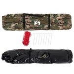 vidaXL Tente de pêche 4 personnes camouflage libération rapide