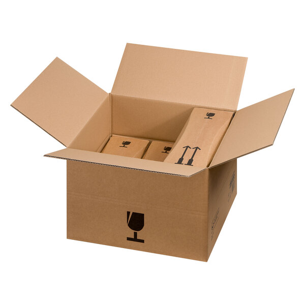 Carton de regroupement 3/6 bouteilles 0 75 l - lot de 15 - colompac