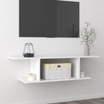 vidaXL Meuble TV mural Blanc 103x30x26 5 cm