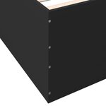 vidaXL Cadre de lit sans matelas noir 150x200 cm