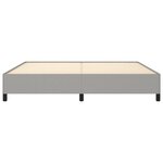 vidaXL Cadre de lit sans matelas gris clair 200x200 cm tissu