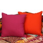 vidaXL Pouf modulaire à 2 places Patchwork Tissu