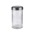 Sucrier doseur OLD FASHIONED, acier inoxydable/verre APS