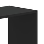 vidaXL Bibliothèque noir 102x32x102 cm bois d'ingénierie