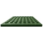 vidaXL Carreaux de protection antichoc 12Pièces Caoutchouc 50x50x3cm Vert