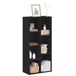 vidaXL Bibliothèque noir 50x25x105 cm bois d'ingénierie