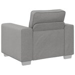Fauteuil vidaXL Cloud Grey 59 cm en tissu